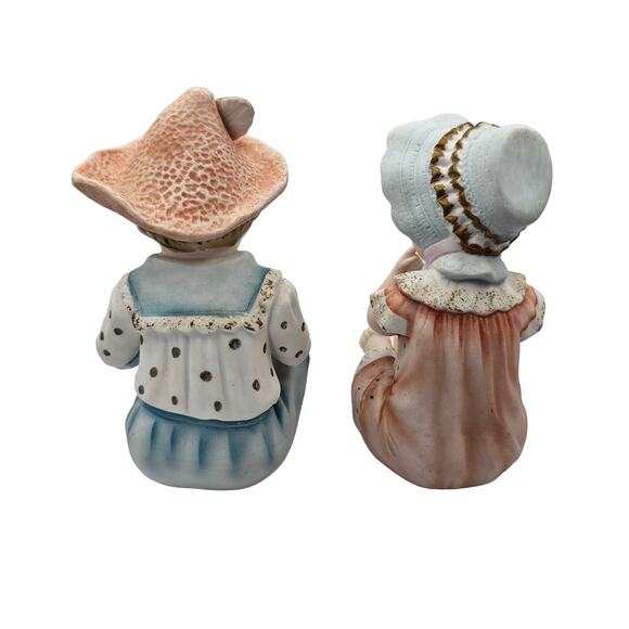 Piano Boy and Girl 6" Andrea by Sadek Porcelain Hand Painted Made in Japan 6162 - Picture 4 of 10